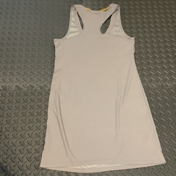 ANAMA | Gold Chain Accent Racer-back Dress - Picture 7 of 9